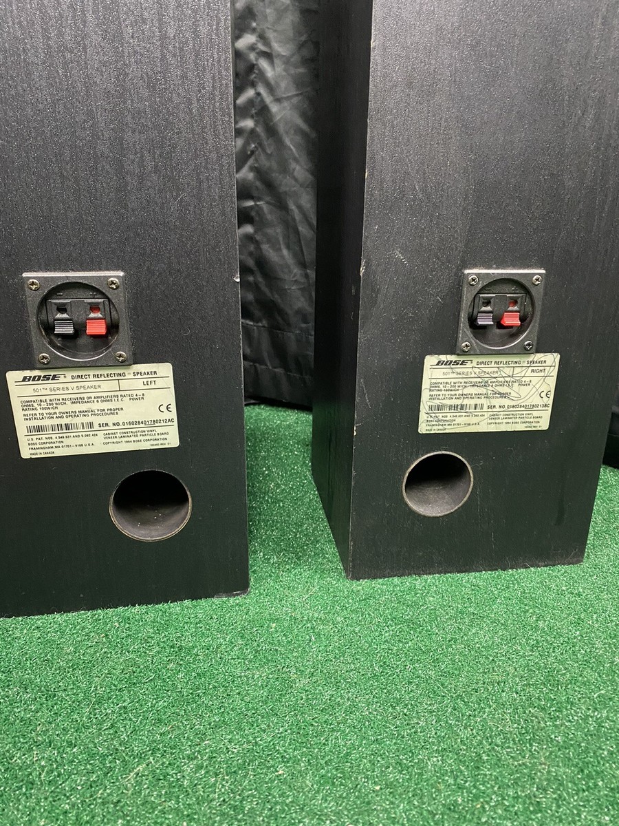 Set of 2 Bose 501 SERIES V Direct Reflecting Speaker Left Set of 2 Bose 501 SERIES V Direct Reflecting Speaker Left