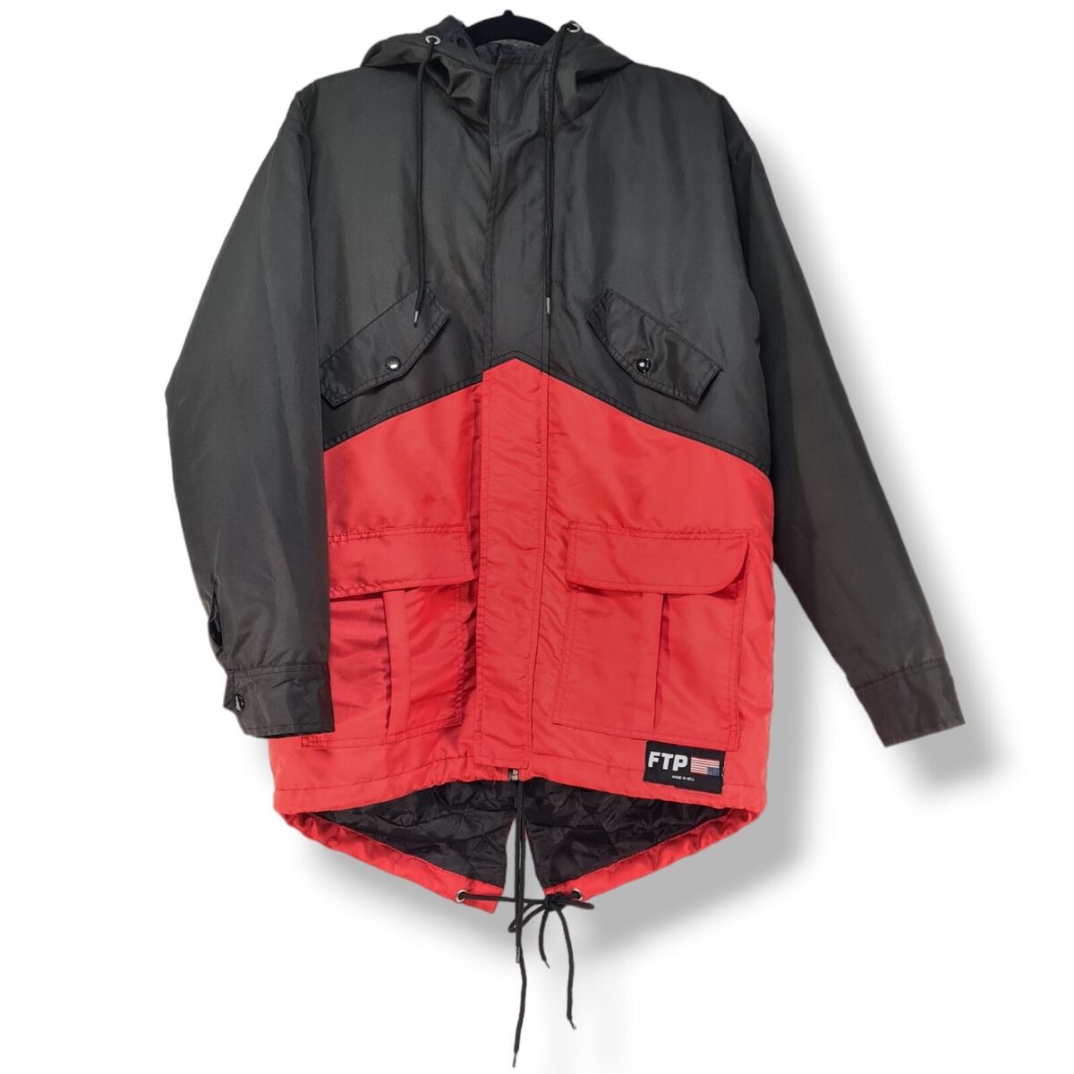 FTP Fuckthepopulation Pray For Me Fishtail Parka Coat Men's FTP Fuckthepopulation Pray For Me Fishtail Parka Coat Men's