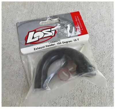 Vintage Team Losi LOSB5070 180° Exhaust Header Set for 810 TEN-SCT Nitro Ten-T