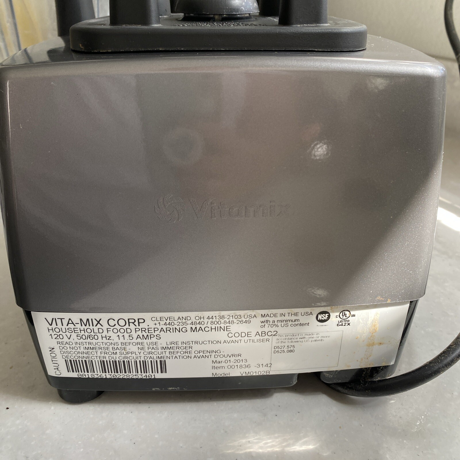 Vitamix 6300 Professional Grade Blender Model VM0102B Lid, 64oz Pitcher & Tamper eBay