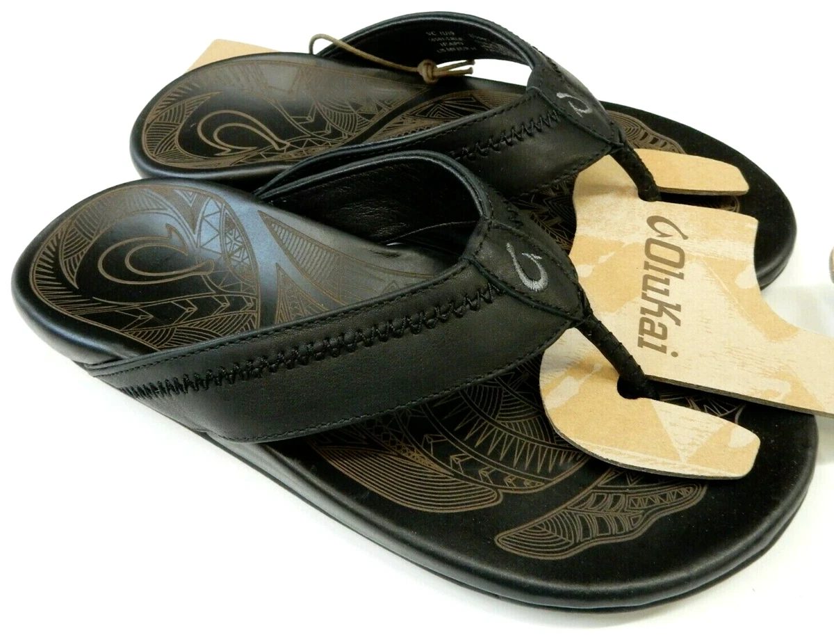 OluKai M Black Sandals for Men for sale | eBay display picture 2
