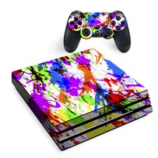 PS4 Pro Console Skins Decal Wrap ONLY - Paint Splatter