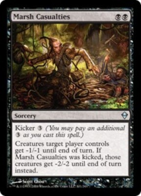 MTG-4x-Near Mint, English-Marsh Casualties-Zendikar