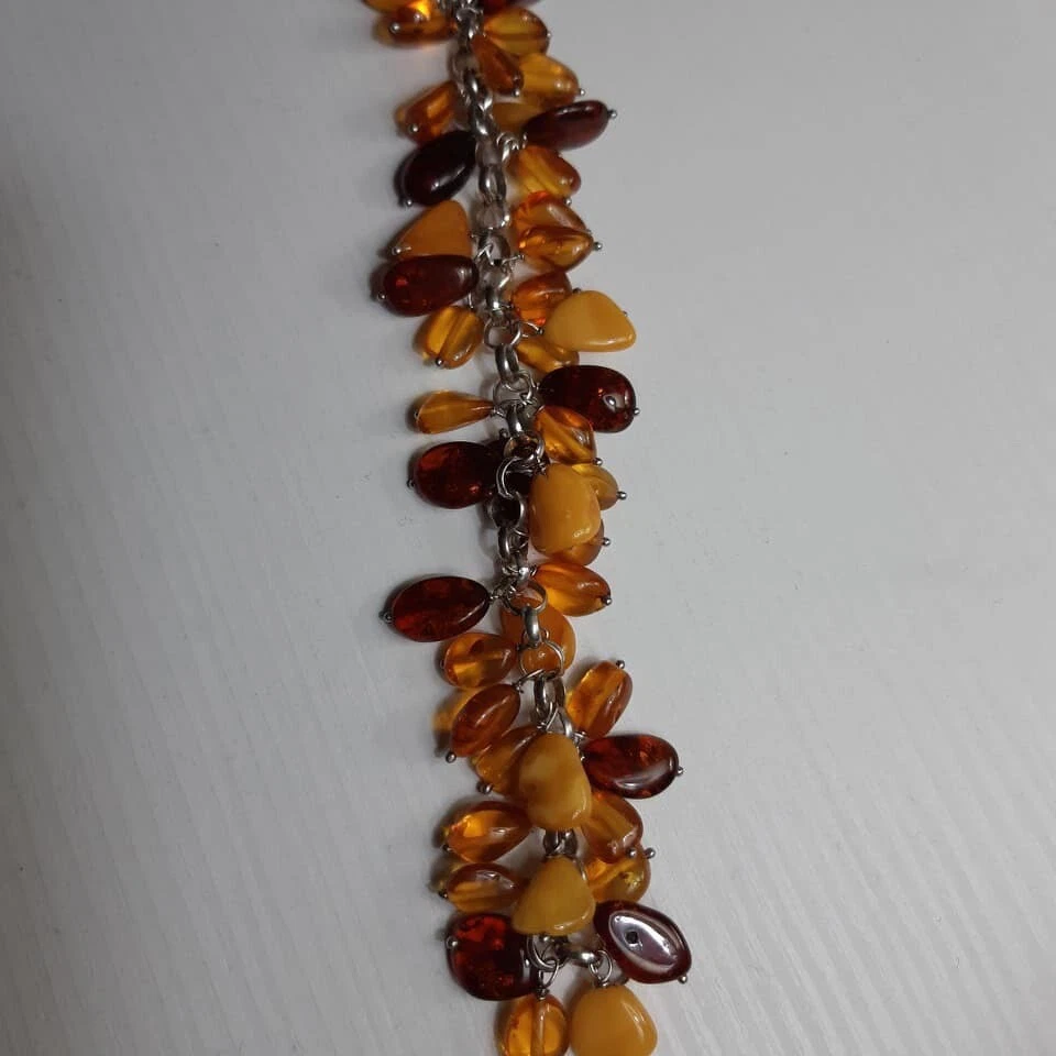 Bracciale argento 925 e ambra - Immagine 2 di 4