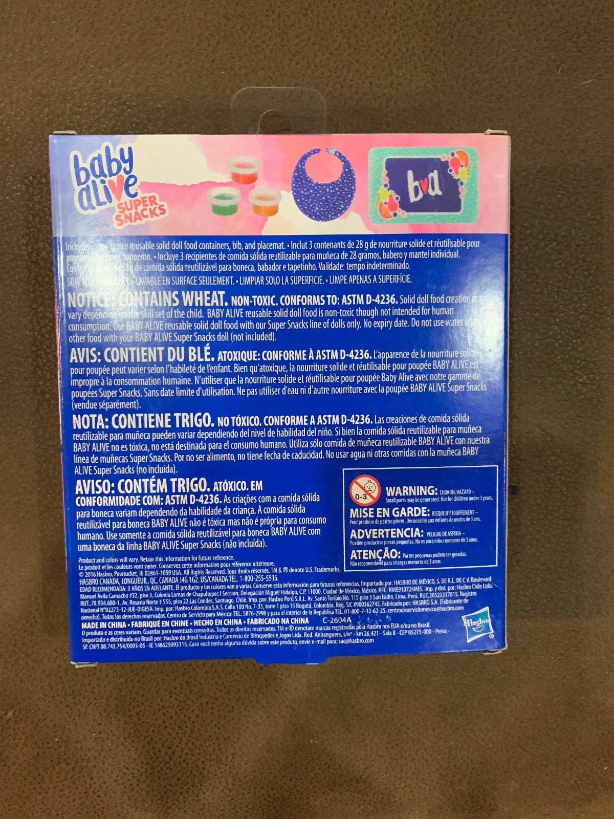 Baby Alive Super Snacks Reusable Solid Doll Food Refill Pack - New in Sealed Box