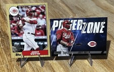 Joey Votto 2022 Topps RETRO 1987 Throwback & Stadium Club POWER ZONE Insert Reds