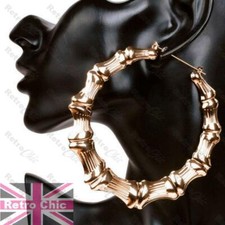 8cm/9cm/10cm CHUNKY thick metal GOLD FASHION HOOPS hoop EARRINGS TEXTURED/PLAIN