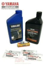 YAMAHA 2010+ F4A F6A Oil Change 4M Gear Lube Gaskets Spark Plug Maintenance Kit