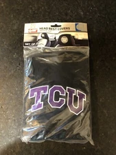 New Team ProMark NCAA TCU Head Rest Covers For Car Truck Suv Van
