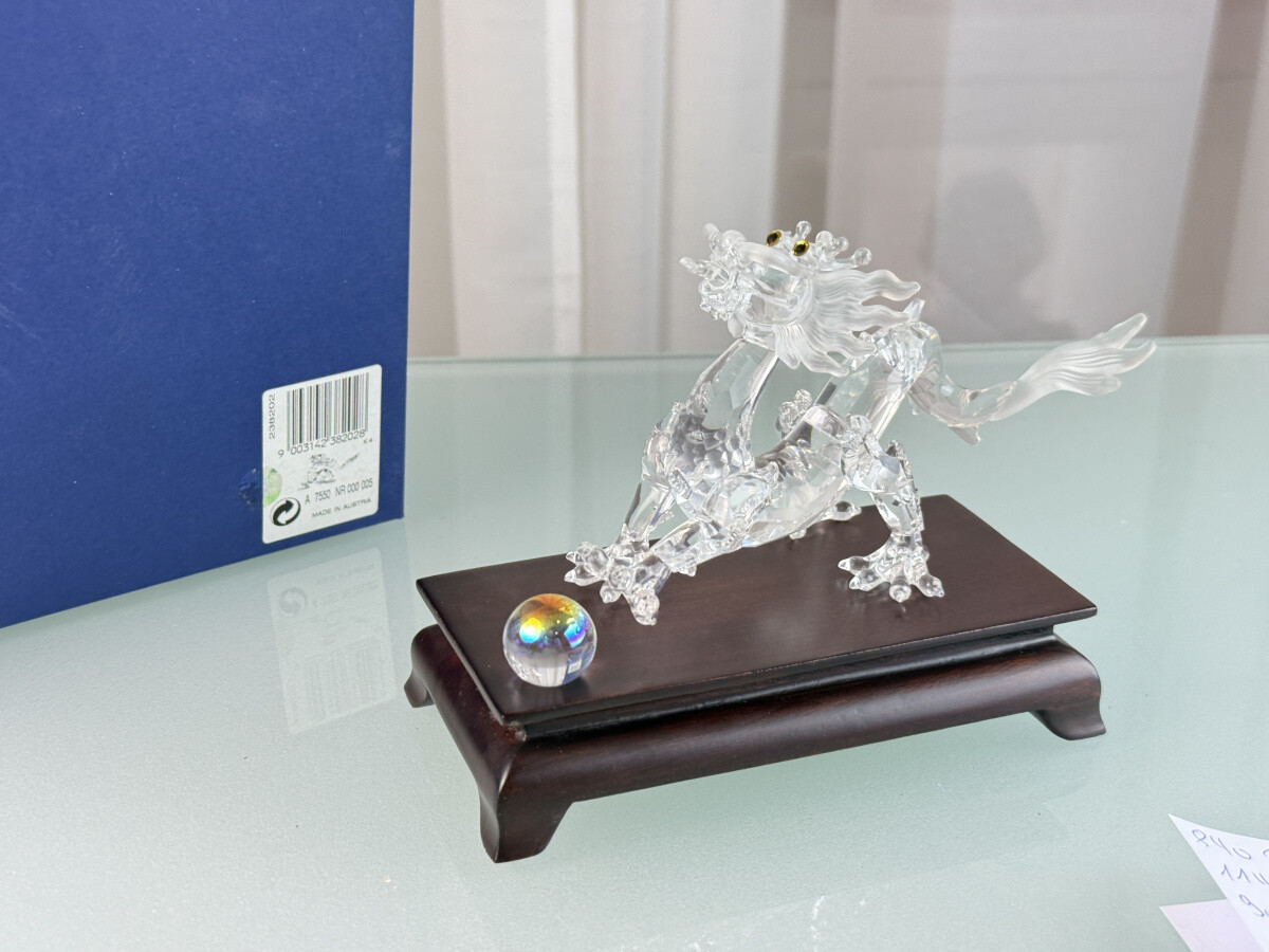 Swarovski Figurine 238202 Zodiac Dragon 15cm With Original Box