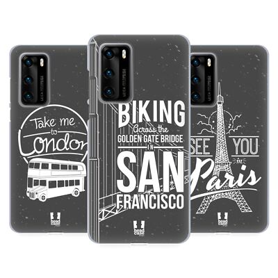 HEAD CASE DESIGNS TRAVELLER'S DREAM SOFT GEL CASE FOR HUAWEI PHONES 4