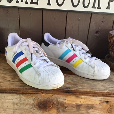 Adidas Superstar Rainbow Pride Woman's 6 | eBay