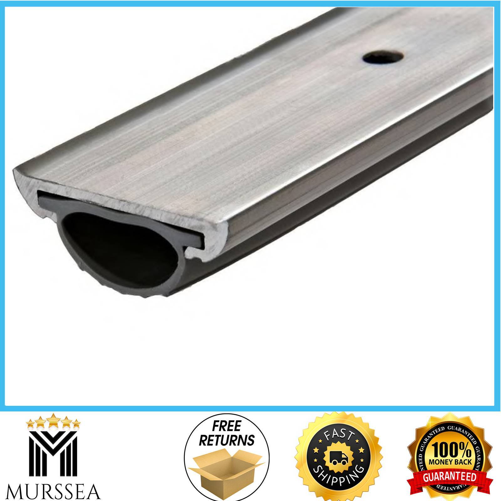 Under Door Threshold 1-1/4-in X 36-in Silver Aluminum Rug Low By Strip ...