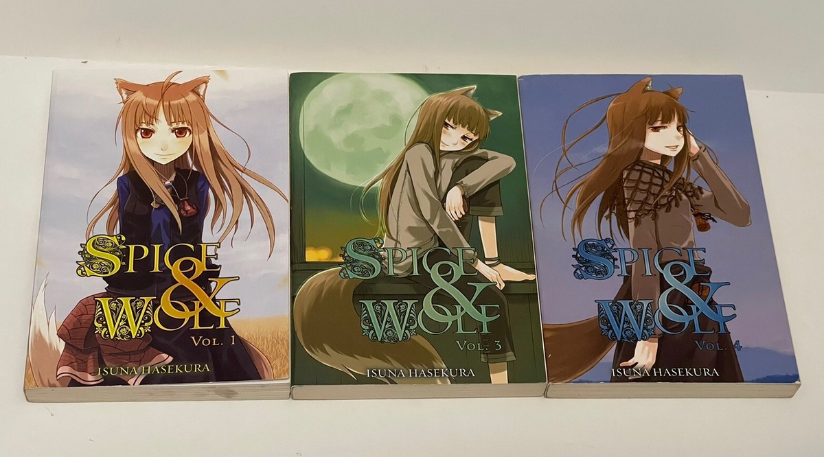 24CH△NNEL   vol.1/vol.2/vol.3 Lot of 3 Spice and Wolf, Vol. 1, 3 & 4 Hasekura, Isuna Paperback