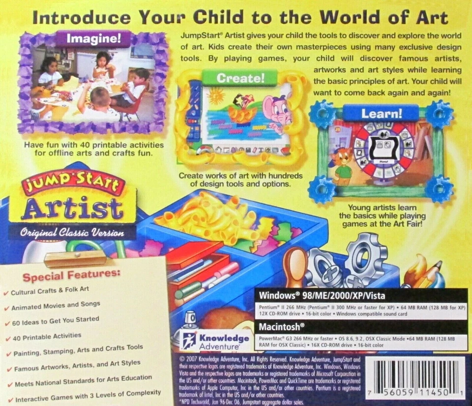 JUMP START ARTIST - KNOWLEDGE ADVENTURE.INTRODUCE YOUR CHILD TO THE WORLD OF ART - Image 2 of 2