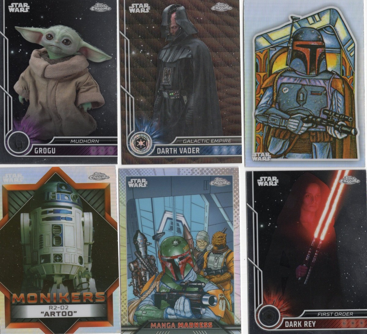 2023 Topps Chrome Star Wars - Base, Insert & Parallel Cards - Pick