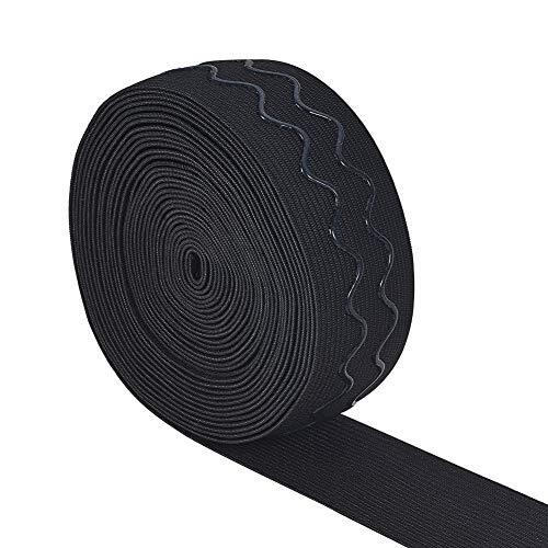 BENECREAT 6 Yards 36mm Wide Non-Slip Silicone Elastic Gripper Band for 