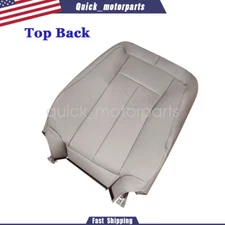 For 07-14 Ford Expedition Driver Top Back Perforated Leather Seat Cover Gray