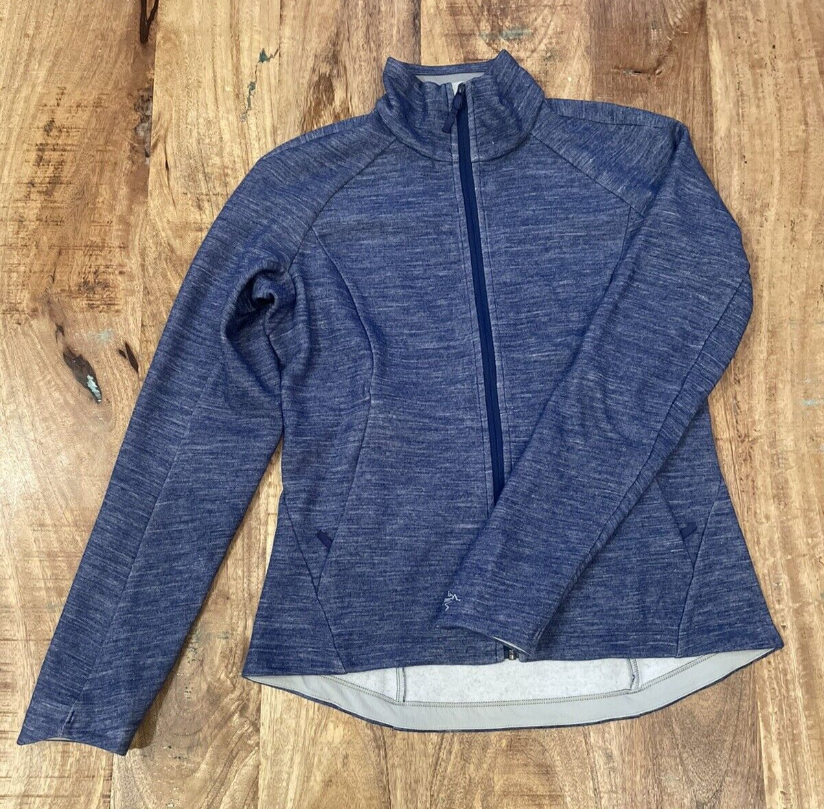 Giacca donna Arc'teryx XSmall misto lana blu + zip intera
