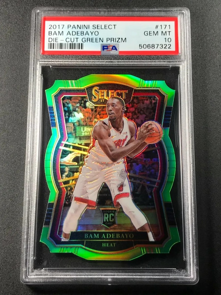 BAM ADEBAYO 2017 PANINI SELECT #171 DIE CUT PRIZM ROOKIE RC /65 