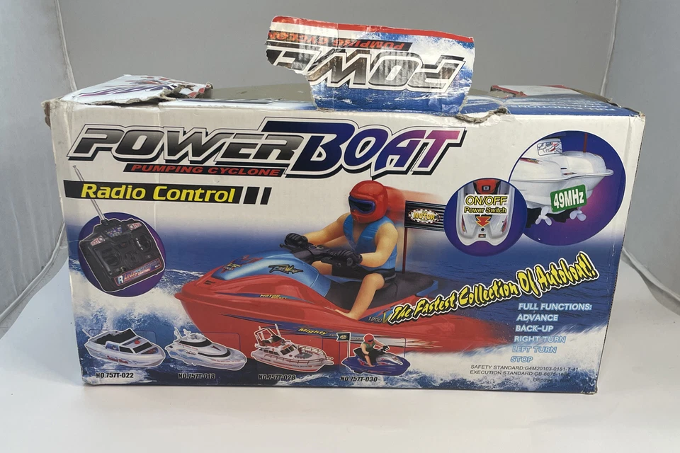 NQD 757 Sports Game R/C powerboat yellow Remote box - Image 2 of 4