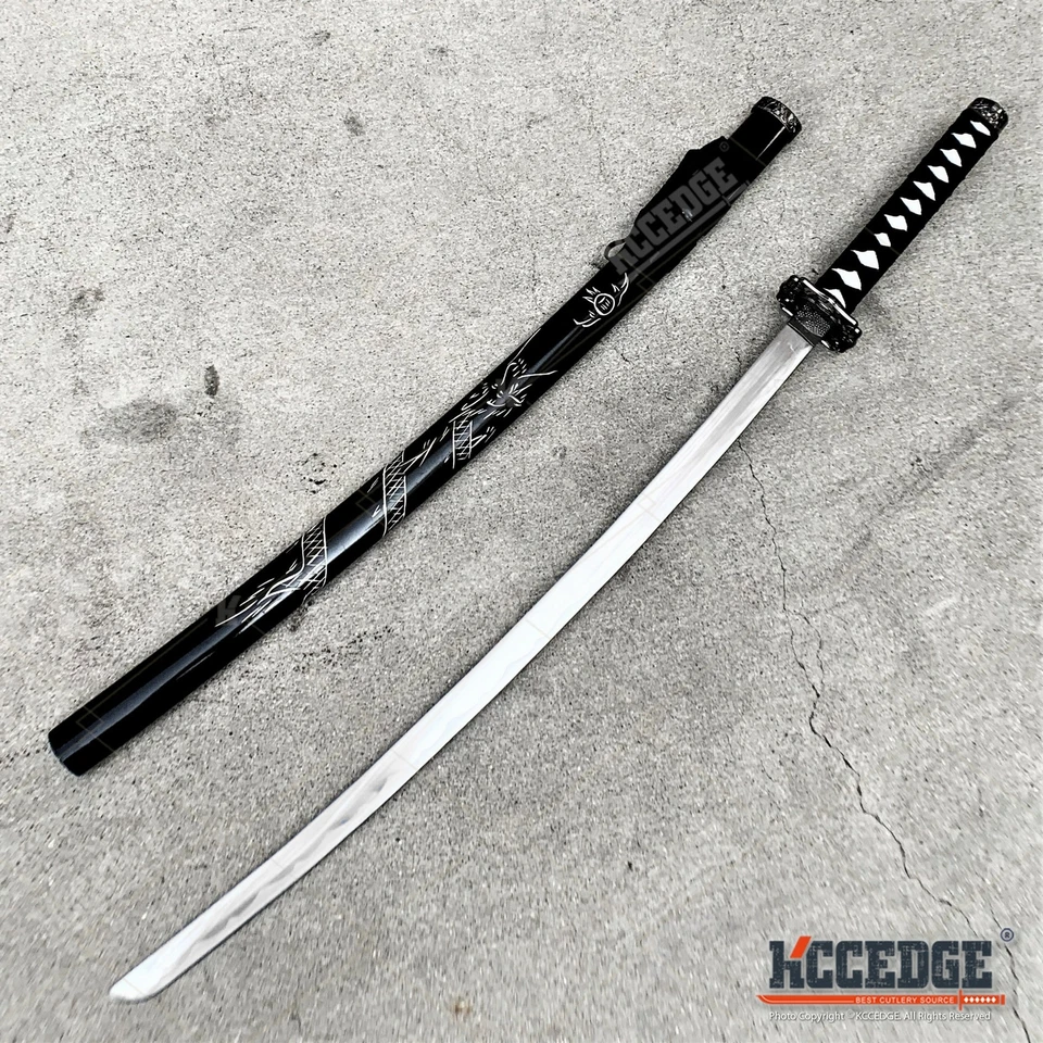 ESPADA KATANA SAMURAI ESTILO JAPONÉS PRÁCTICA ENTRENAMIENTO 40" con Tsuba y Saya Foto 3 de 4