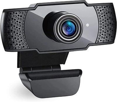 Ehome USB Webcam mit Mikrofon für PC, Full HD 1080P Webcam Streaming Stecker