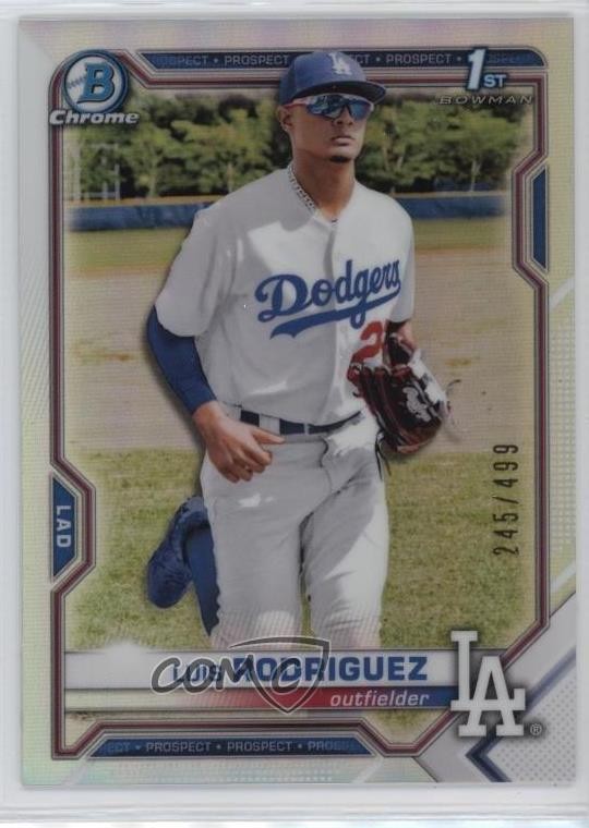 2021 Bowman Chrome Prospects Refractor 245/499 Luis Rodriguez #BCP-196 0i6p