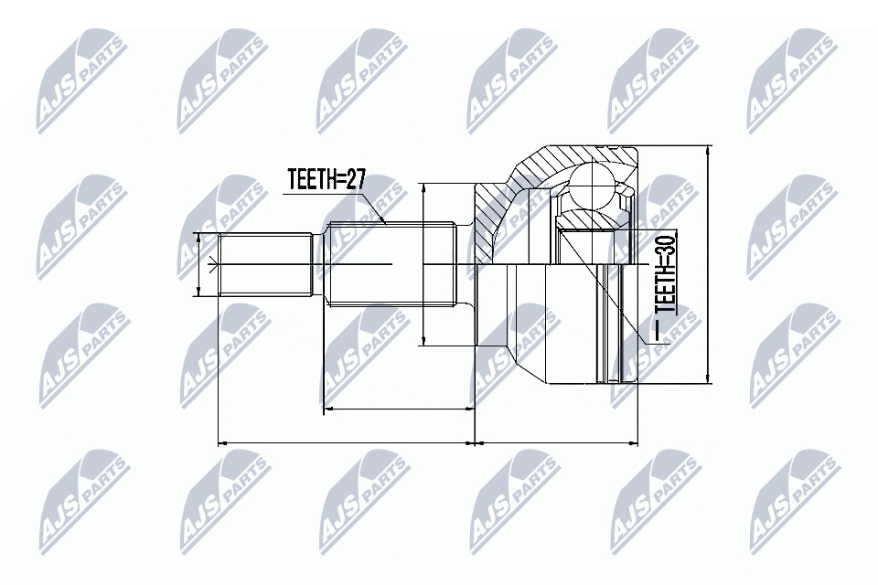 N.T.Y. NPZ-RE-036.NTY Joint Kit, drive shaft for RENAULT