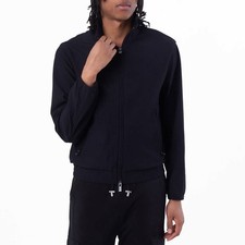 Emporio Armani Stretch Nylon Cannete-Effect Louson Jacket