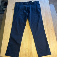 River Island Dylan Slim Chino Hose Herren W40 L32 Navy Baumwollmischung Slim