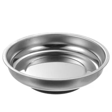 Round Magnetic Tray 4"x1.1" Stainless Steel Magnet Tool Tray Parts Holder