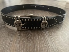 NEW JACK DANIEL'S DANIELS OLD No 7 WHISKEY MEN'S 36" BLACK LEATHER BELT