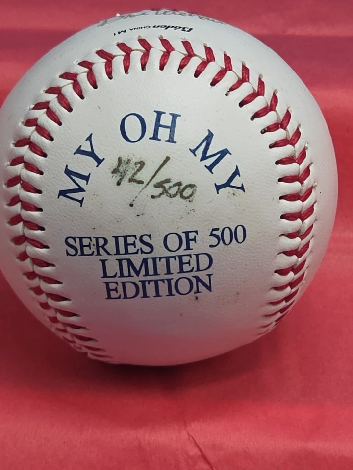 Dave Niehaus MY OH MY Signed Autographed 1995 Mariners Baseball 42/500 WDC TS. - Image 4 of 4