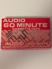 New Audio Cassette Tapes 60 minute Never Opened Vintage Made for Walmart