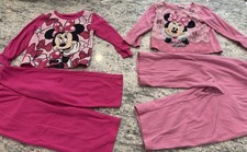 Disney Minnie Mouse Pink Pajama Sets, 3T BUT FIT LIKE 2T, Lot Of TWO SETS