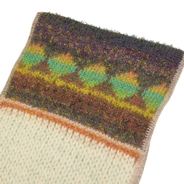 [] lugly Patchwork Scarf Patchwork Mohair Scarf B… - image 4