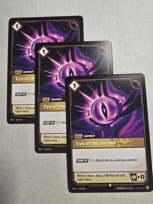 3x Eye of the Herald 153/221 - Spiritforged Normal NM - Riftbound Playset 
