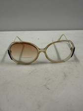 Vintage Silhouette Austria Eyeglasses Frames 70s 80s Cream Beige Frames Only