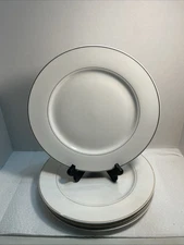 4-Pieces Everyday Gibson dinner plate gold line 10 1/2” Nice. 3046