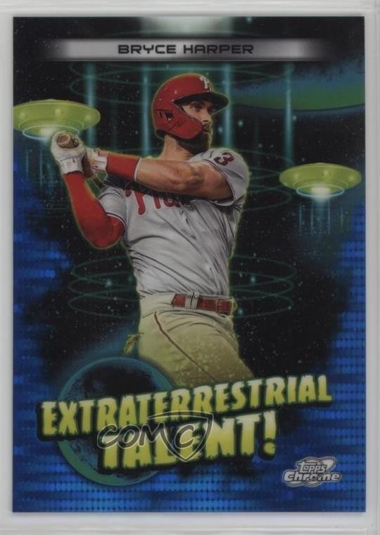 2023 Topps Cosmic Chrome Blue Moon Refractor 30/99 Bryce Harper #ET-12 1ht8