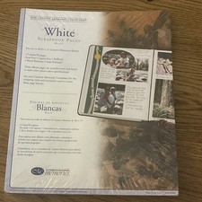 NEW 8-1/2 x 11 Creative Memories White Scrapbook Page Refills 15 Sheets/30 Pages