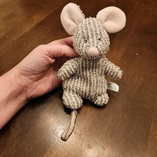 Russ Home Buddies Sniffy Striped Terry Cloth Mouse 7" Bean Plush Stuffed Animal