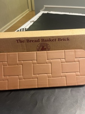 LONGABERGER Pottery Bread Basket Brick Roll Warmer Item #30074 New in Box