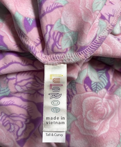 Blouse LuLaRoe Amy En Rayon - Taille XL - Rose Et Violet à Boutons - Neuf Avec étiquettes