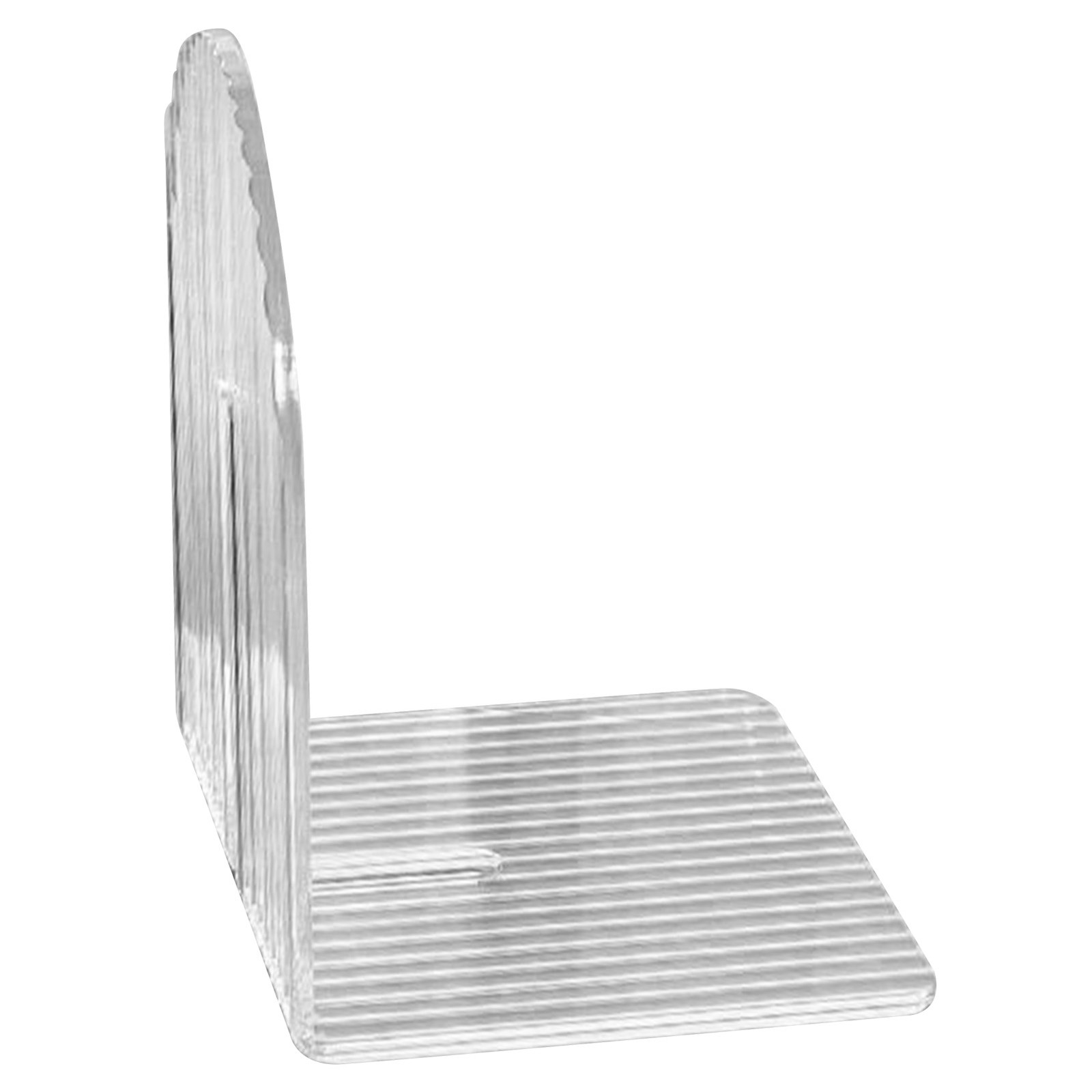 Acrylic Book End Thickened L Shape Bookend Stopper Desktop Book Organizer For Ho