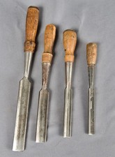 Lot Of 4 Buck Bros Socket Gouges With Handles