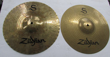 Zildjian Cymbals S Mastersound Hi-Hat Top And Bottom S13MB SET NICE 