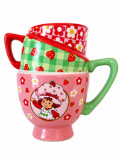 Strawberry Shortcake Tiered Stacked Mug 20 Oz Ceramic Cup Vintage Style NEW 2026