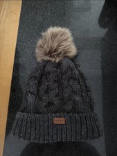 Barbour International Beanie Hat Grey One Size